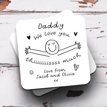 Personalised Mug 'Daddy Love You This Much', 3 of 4