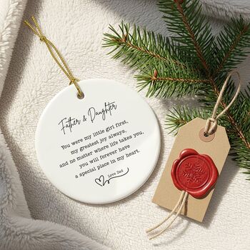 Personalised Father Daughter Bauble, 3 of 7