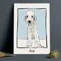 Custom Dog Line Drawing / Continuous Line Dog Portrait, thumbnail 7 of 8