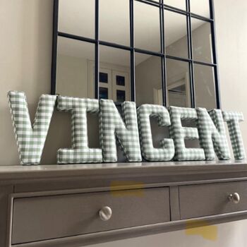 Sage Green Fabric Letters, 2 of 8