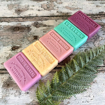 Three ‘Woods’ Fragranced Handmade French Soaps, 5 of 10