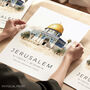 Dome Of The Rock Jerusalem Art Poster, thumbnail 1 of 7