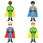 Twin Or Joint Superhero Birthday Party Invitations, thumbnail 5 of 5