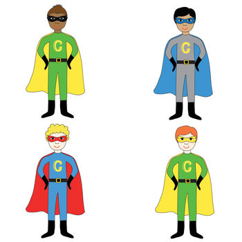 Twin Or Joint Superhero Birthday Party Invitations, 5 of 5