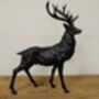 38cm Standing Stag Deer Bronze Effect Ornament Figurine Gift, thumbnail 8 of 8
