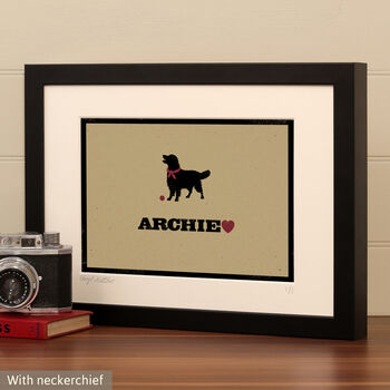 Personalised Golden Retriever Print For One Or Two Dogs, 7 of 12