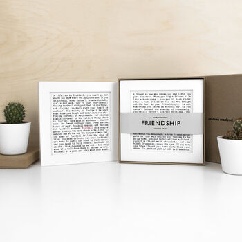 Friendship Gift; Gift Boxed Framed Friendship Print, 6 of 12