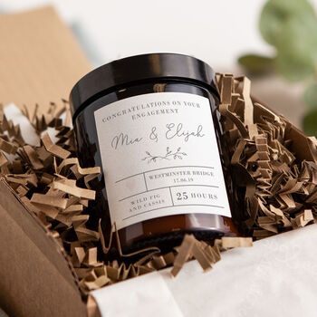 Personalised Engagement Apothecary Jar Candle, 3 of 7