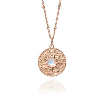 Moonstone Sun Necklace, 7 of 8