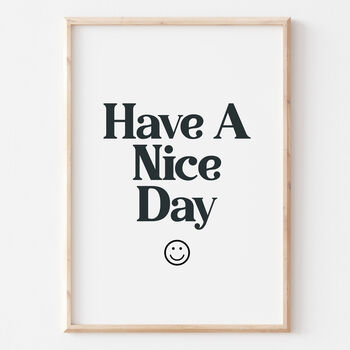 Retro 90s Smile Face Have A Nice Day Print, 4 of 5