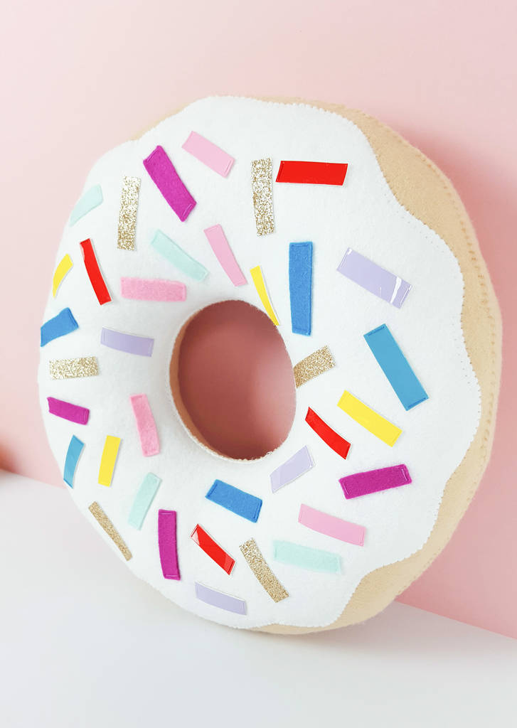 pink doughnut cushion