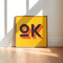 Ok Typography Poster, Ok Art Print, thumbnail 1 of 8