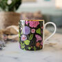 Bone China Bloom Midnight Mug, thumbnail 2 of 7