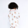 Girl's Personalised Christmas Santa Print Pyjamas, thumbnail 11 of 12