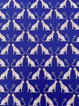 Royal Blue Cheetah Wrapping Paper, 7 of 11