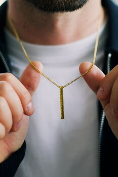 Personalised Bar Necklace, 2 of 6