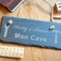 Personalised Man Cave Slate Sign, thumbnail 3 of 5