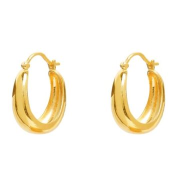 Gold Plated Hoop Earring, 3 of 4