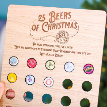 Personalised Advent Calendar Beer Cap Collector, 2 of 5