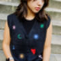 Astrology Embroidered Knit Sleeveless Vest, thumbnail 3 of 6