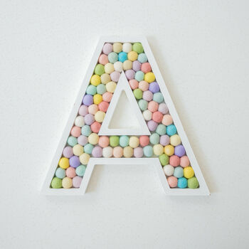 Felt Pom Pom Ball Filled Wooden 'Eat' Sign, 4 of 7