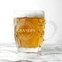 Personalised Emblem Dimpled Beer Glass, thumbnail 3 of 6