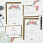 Floral Write Your Own Wedding Invitation Set, thumbnail 1 of 6