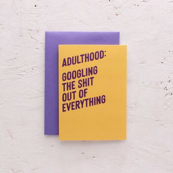 Adulthood Card, 3 of 4