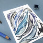 Whales Of Britain Illustrated Postcard, thumbnail 5 of 11