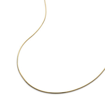 14k Gold Or Silver Herringbone Snack Chain Necklace, 2 of 8