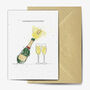 Congratulations Champagne Seed Embedded Card, thumbnail 1 of 2