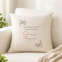 World's Best Nan Cushion, Personalised Grandma Keepsake, thumbnail 4 of 8