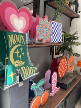 Retro Flower Vinyl Lp Record Holder, 5 of 5