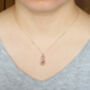 Solid Yellow Gold Hand Pendant With Ruby, thumbnail 5 of 5