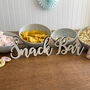 Wooden Snack Bar Sign For Weddings And Parties, thumbnail 5 of 5