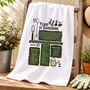 Personalised 90th Birthday Gift Garden Towel, thumbnail 1 of 7