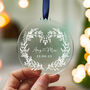Personalised Wedding Ornament Custom Names And Date, thumbnail 1 of 8