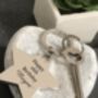 Personalised 16th Birthday Silver Chunky Star Keyring, thumbnail 2 of 4