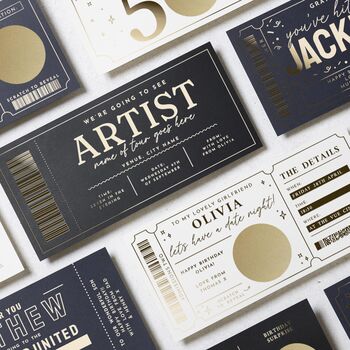Concert Or Show Ticket Gift Voucher Scratch Reveal, 9 of 9