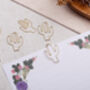 Gold Paper Clips Cactus Shaped, Metal Paperclip For Wedding Or Office Stationery, thumbnail 1 of 2