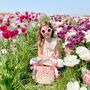 Girls Personalised Tulip Straw Bag, thumbnail 4 of 5