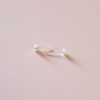 Sterling Silver Daisy Flower Earrings In A Gift Box, 5 of 8