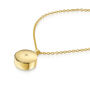 Diamond Round Urn Necklace 18 K Gold Plated Silver, thumbnail 2 of 6