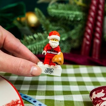 Merry Christmas Lego® Brick With Santa Minifig, 2 of 5