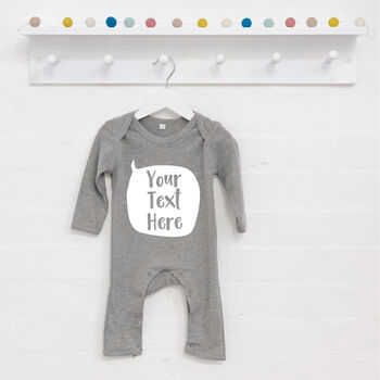 Personalised Speech Bubble Babygrow New Baby Gift, 8 of 9