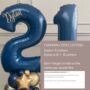Diy Luxe Navy And Gold Birthday Balloon Stack Kit, thumbnail 2 of 3
