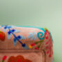 Soft Pink Embroidered Bloomberg Velvet Armchair, thumbnail 4 of 7