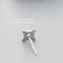 Three Dot And Opal Stud Earrings In Sterling Silver, thumbnail 4 of 12