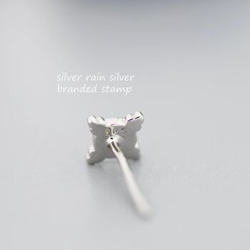 Three Dot And Opal Stud Earrings In Sterling Silver, 4 of 12