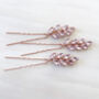 Large Pink Crystal Hair Pins, thumbnail 2 of 3